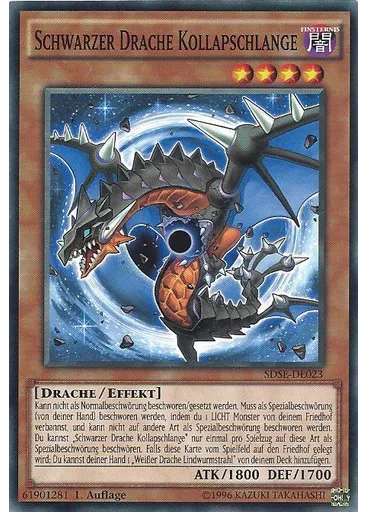 Schwarzer Drache Kollapschlange