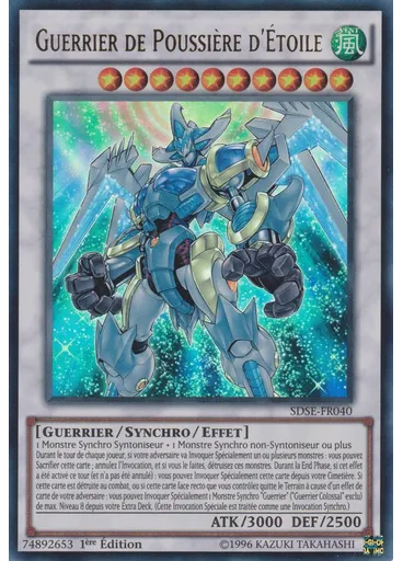 Guerrier de Poussière d'Étoile — Synchronique Extreme Deck de Structure