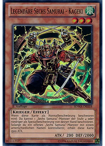 Legendäre Sechs Samurai - Kageki