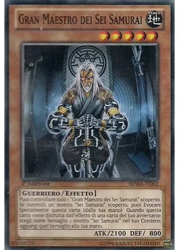 Gran Maestro dei Sei Samurai — I Samurai Signori della Guerra Structure Deck