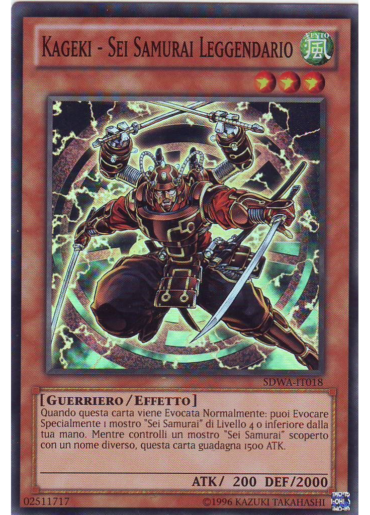 Kageki - Sei Samurai Leggendario (Super Rare Unlimited)