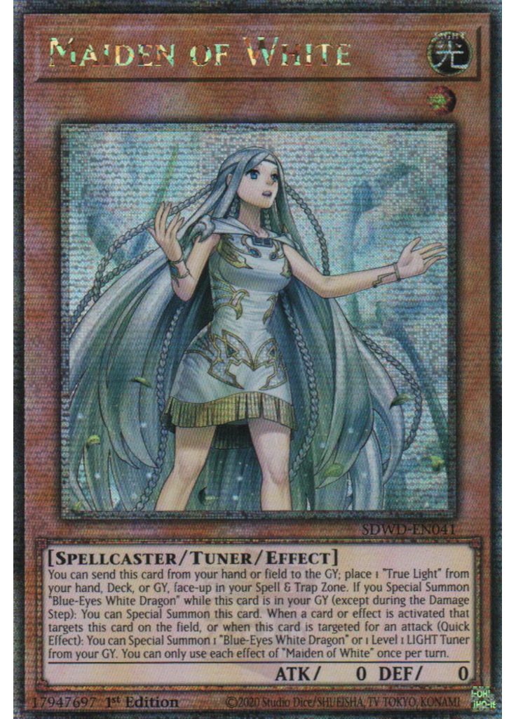 Maiden of White (Quarter Century Secret Rare 1st Edition)