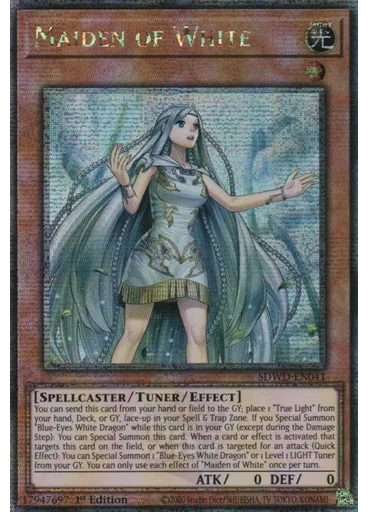 Maiden of White (Quarter Century Secret Rare 1st Edition)