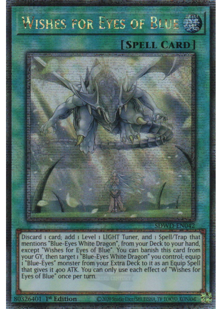 Wishes for Eyes of Blue (Quarter Century Secret Rare 1st Edition)