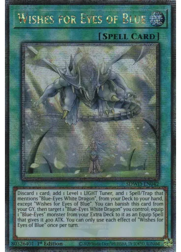 Wishes for Eyes of Blue (Quarter Century Secret Rare 1st Edition)