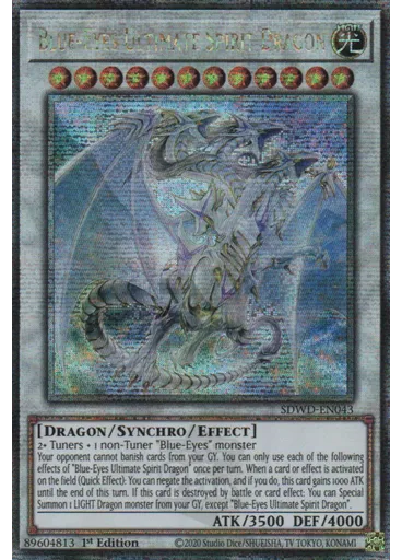 Blue-Eyes Ultimate Spirit Dragon (Quarter Century Secret Rare 1st Edition)