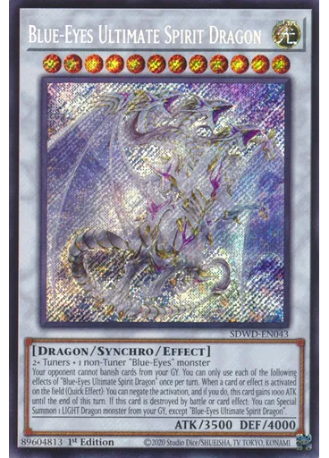 Blue-Eyes Ultimate Spirit Dragon (Secret Rare 1st Edition)
