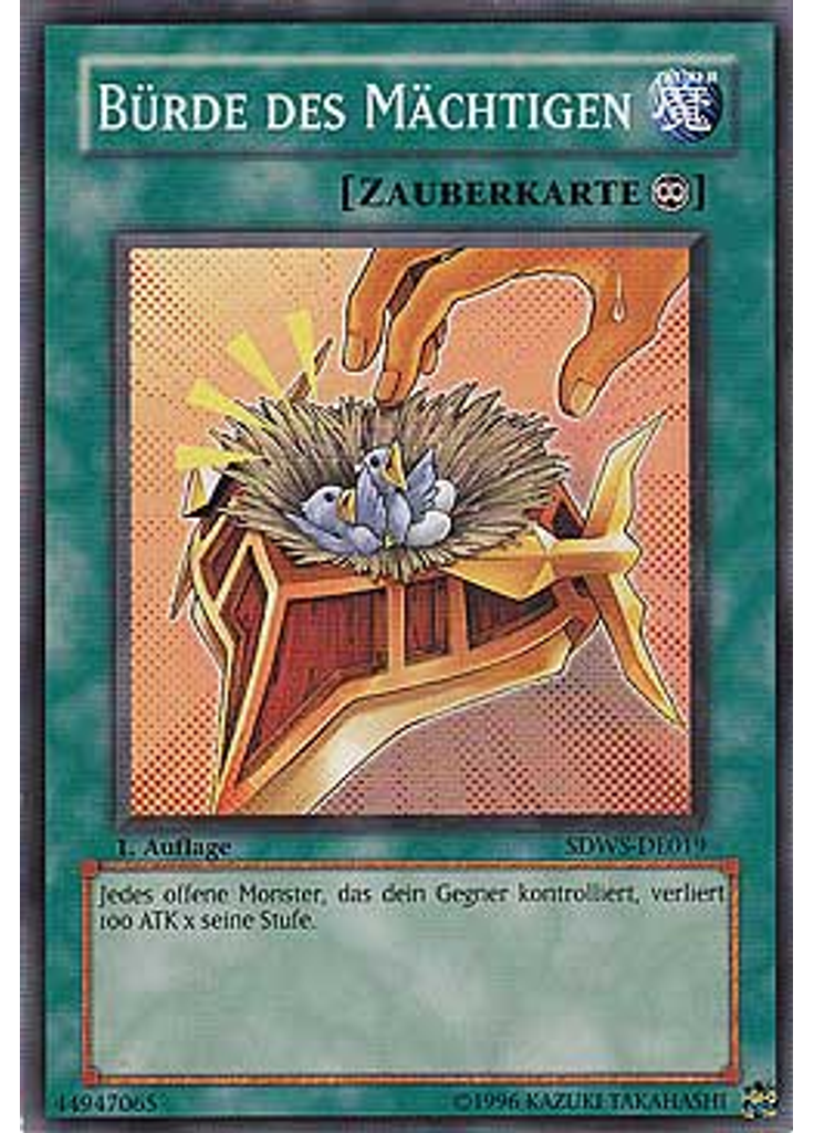 Bürde des Mächtigen