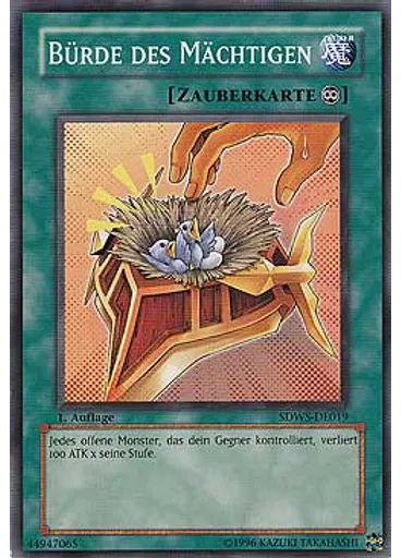 Bürde des Mächtigen
