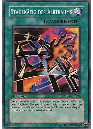 Stahlkäfig des Albtraums