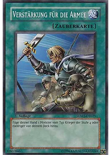 Verstärkung für die Armee