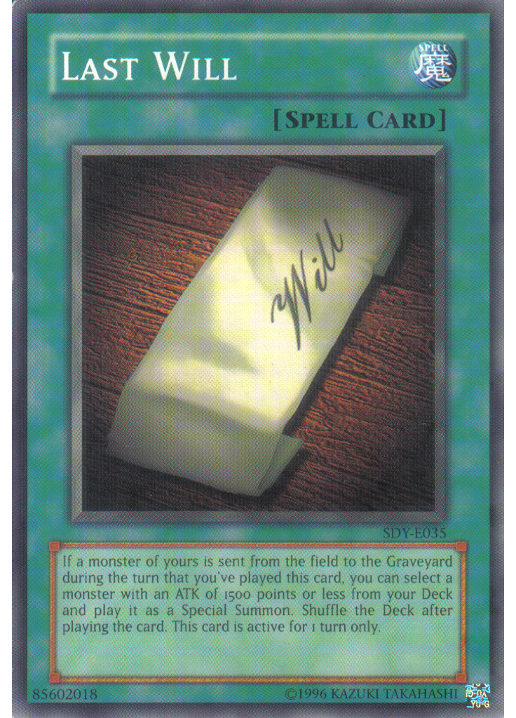 Last Will (Common Unlimited Reprint)
