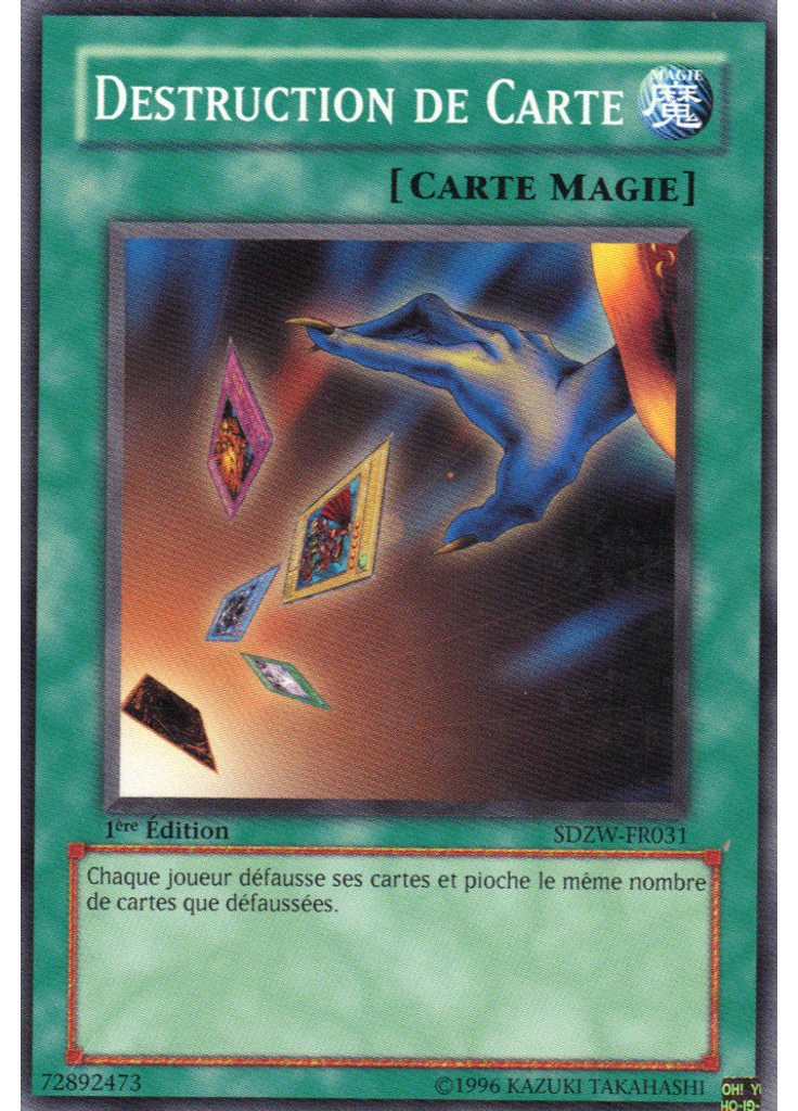 Destruction de Carte