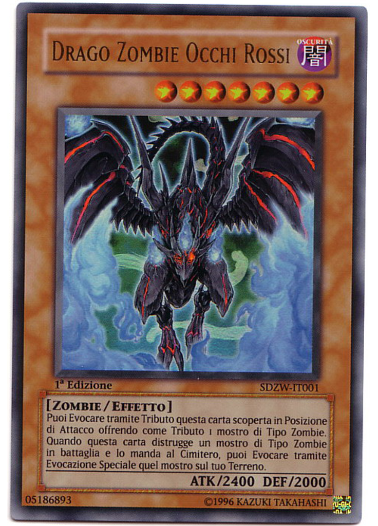Drago Zombie Occhi Rossi