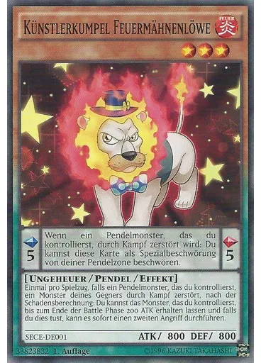 Künstlerkumpel Feuermähnenlöwe