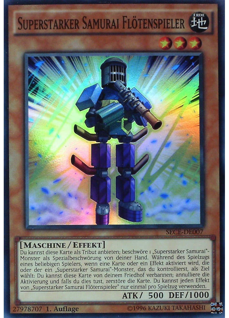 Superstarker Samurai Flötenspieler
