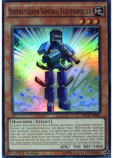Superstarker Samurai Flötenspieler