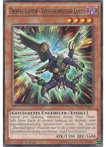 Überfallraptor - Verschwindender Lanius