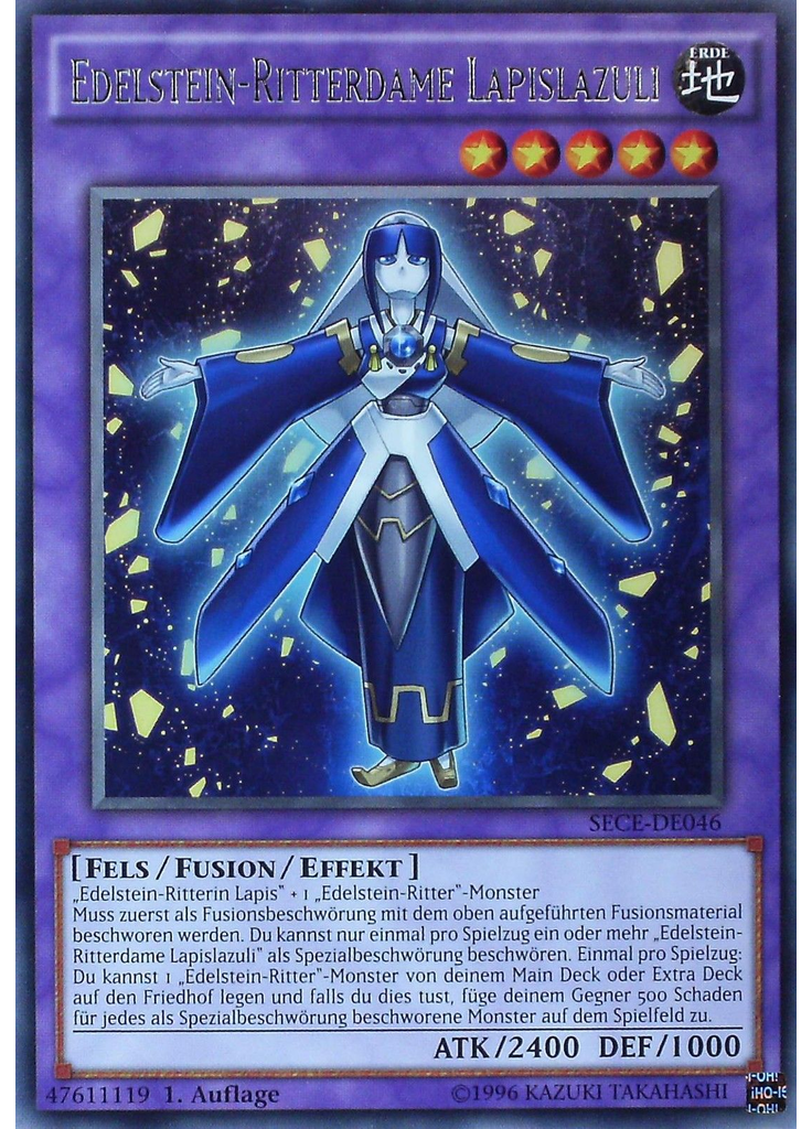 Edelstein-Ritterdame Lapislazuli