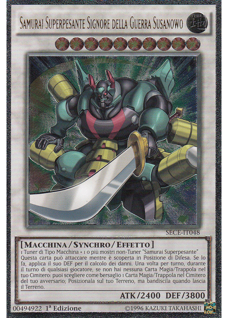 Samurai Superpesante Signore della Guerra Susanowo (Ultimate Rare 1st Edition)