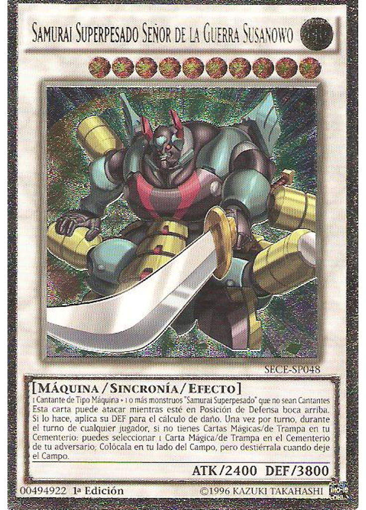 Samurai Superpesado Señor de la Guerra Susanowo (Ultimate Rare 1st Edition)