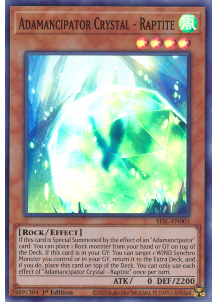 Adamancipator Crystal - Raptite