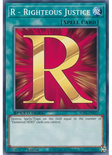 R - Righteous Justice