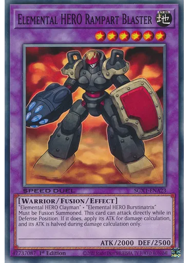 Elemental HERO Rampart Blaster