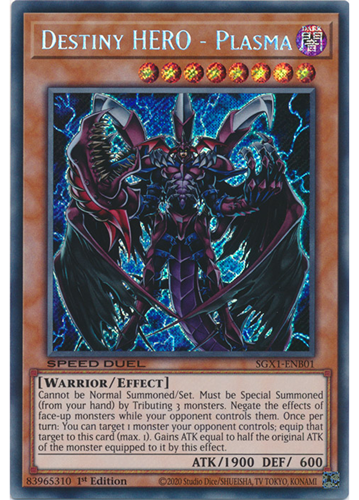 Destiny HERO - Plasma (Secret Rare 1st Edition)