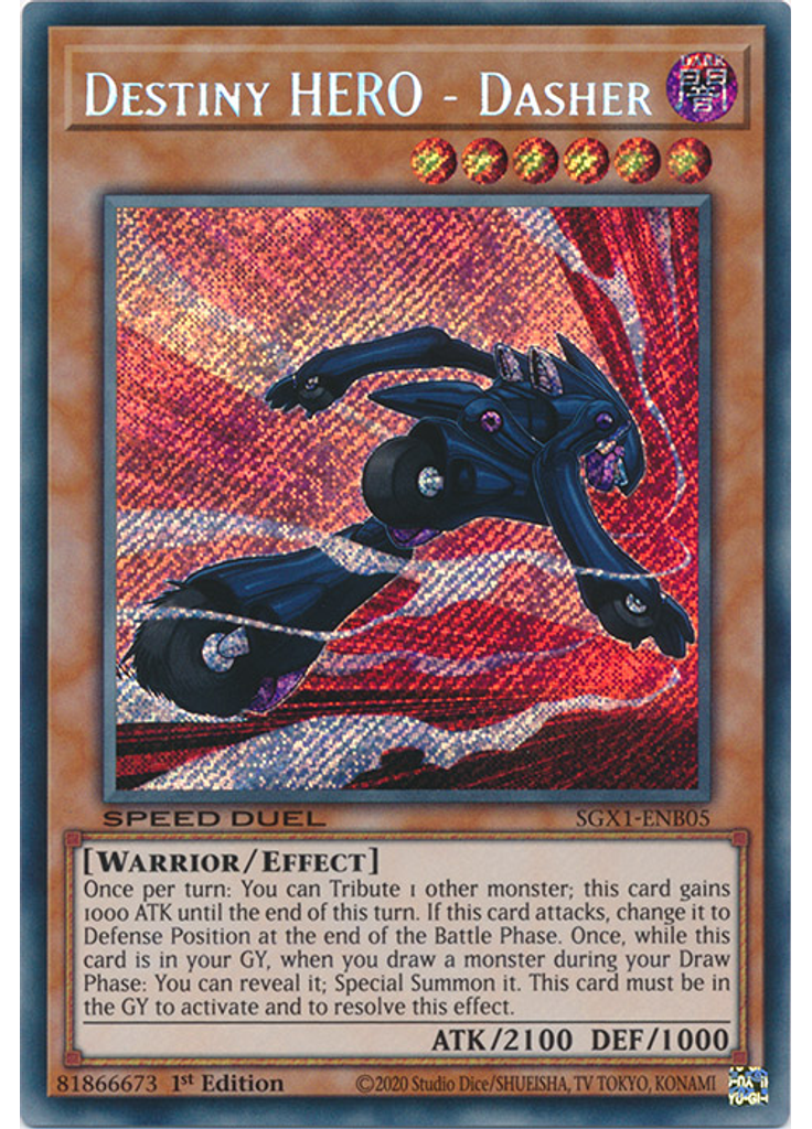 Destiny HERO - Dasher (Secret Rare 1st Edition)
