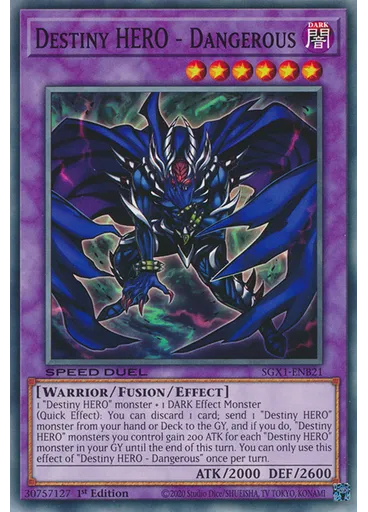 Destiny HERO - Dangerous — Speed Duel GX: Duel Academy Box
