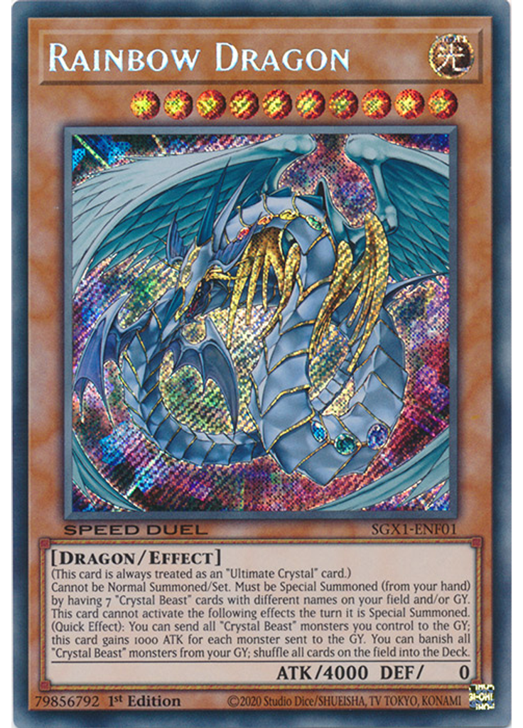 Rainbow Dragon (Secret Rare 1st Edition)