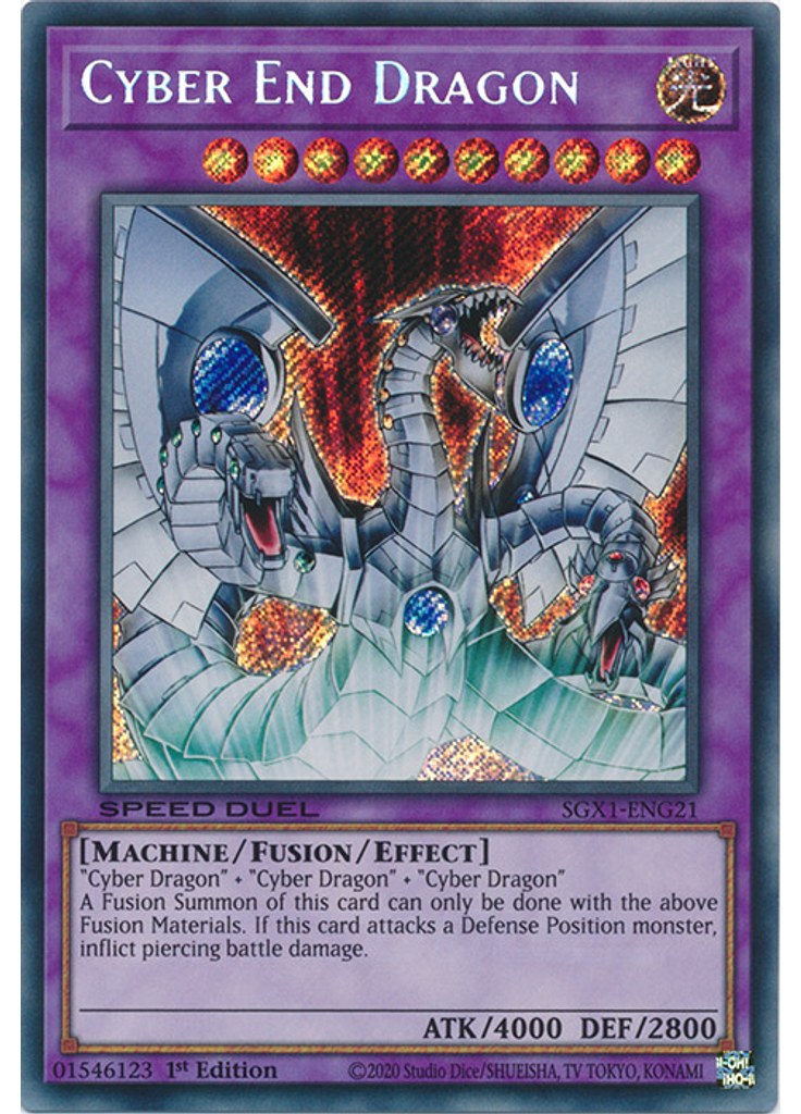 Cyber End Dragon (Secret Rare 1st Edition)