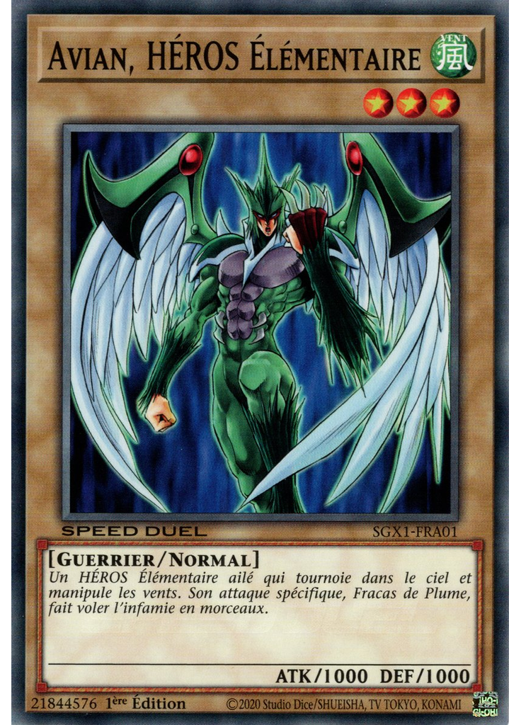 Avian, HÉROS Élémentaire