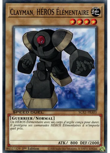 Clayman, HÉROS Élémentaire