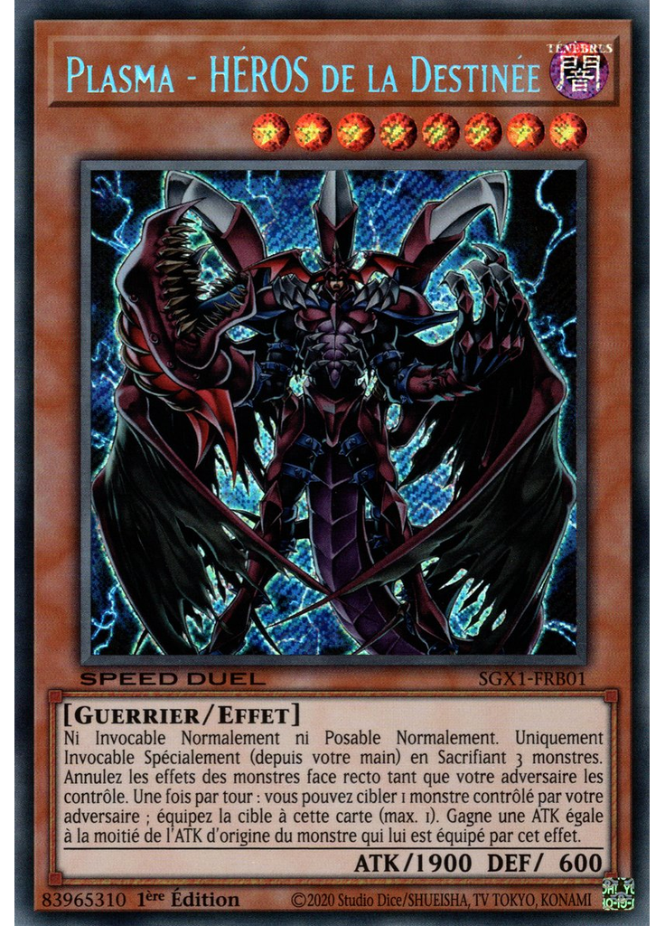 Plasma - HÉROS de la Destinée (Secret Rare 1st Edition)