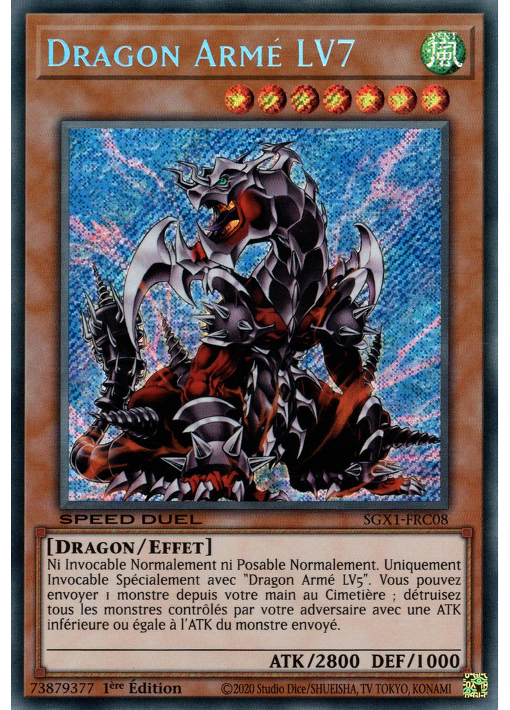 Dragon Armé LV7 (Secret Rare 1st Edition)