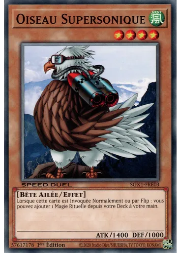 Oiseau Supersonique — Speed Duel GX : Boîte Duel Academy