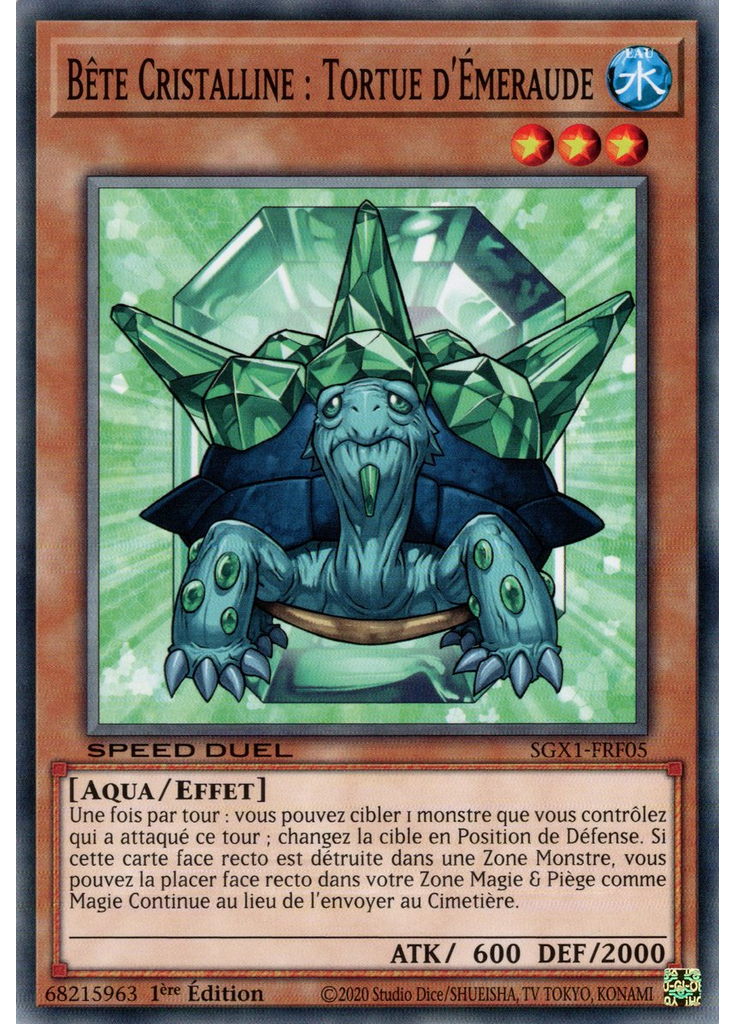 Bête Cristalline : Tortue d'Émeraude