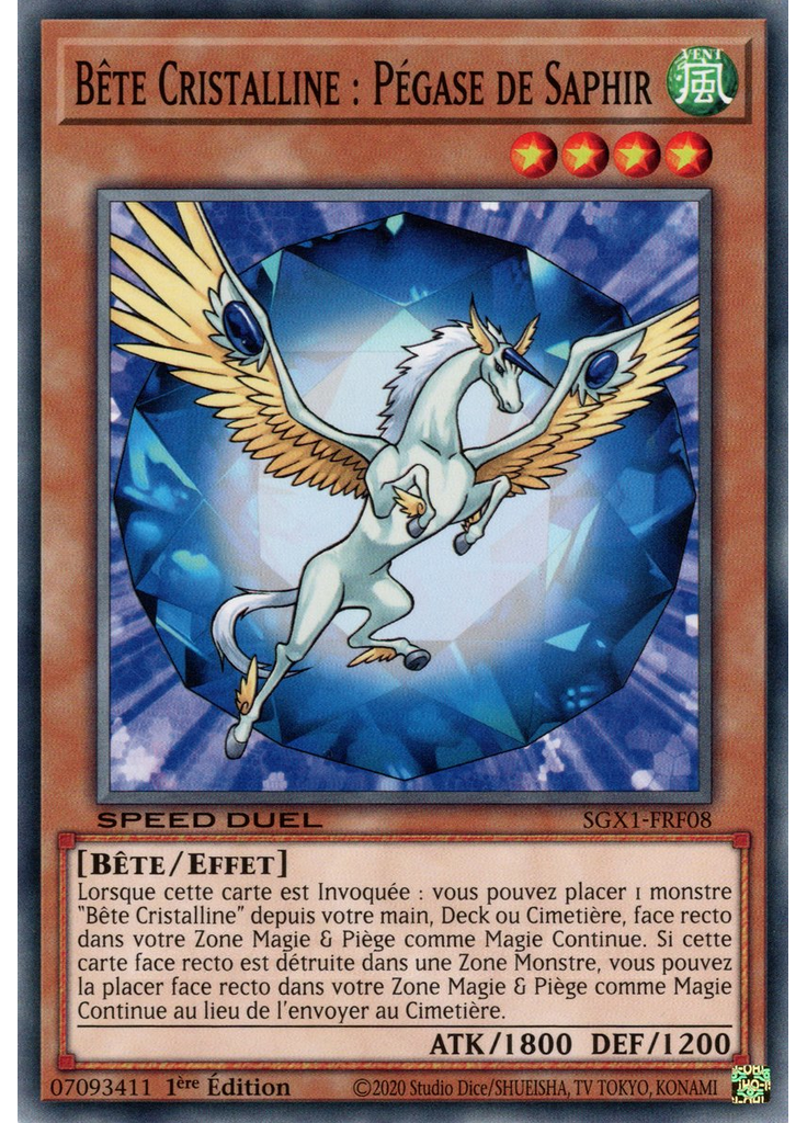 Bête Cristalline : Pégase de Saphir