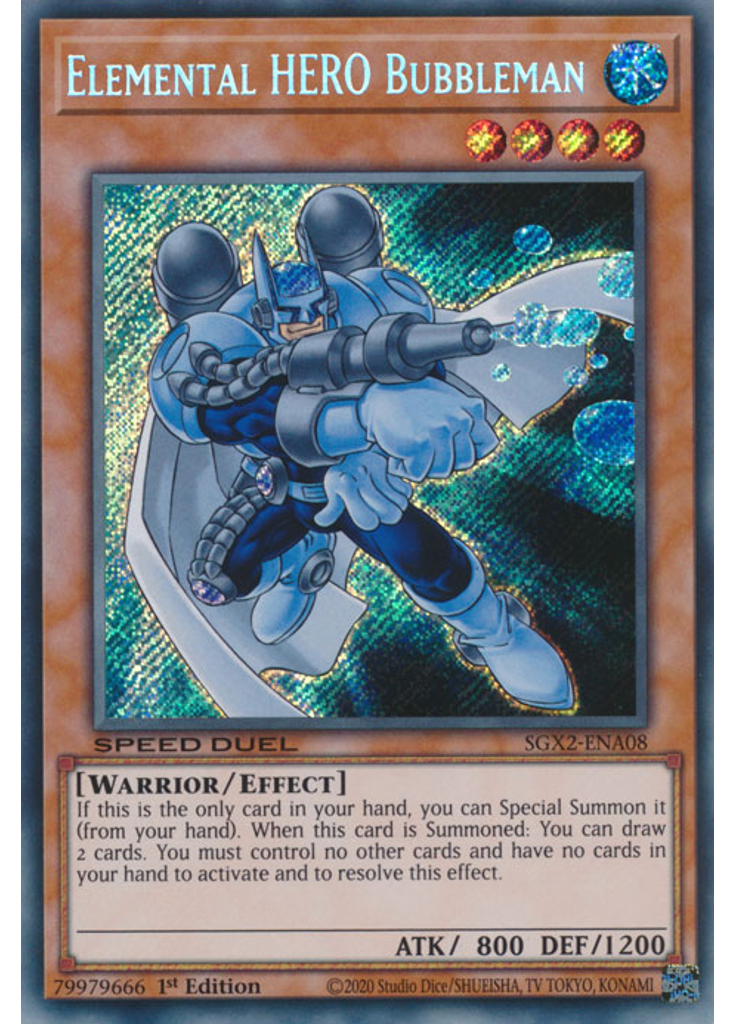 Elemental HERO Bubbleman (Secret Rare 1st Edition)