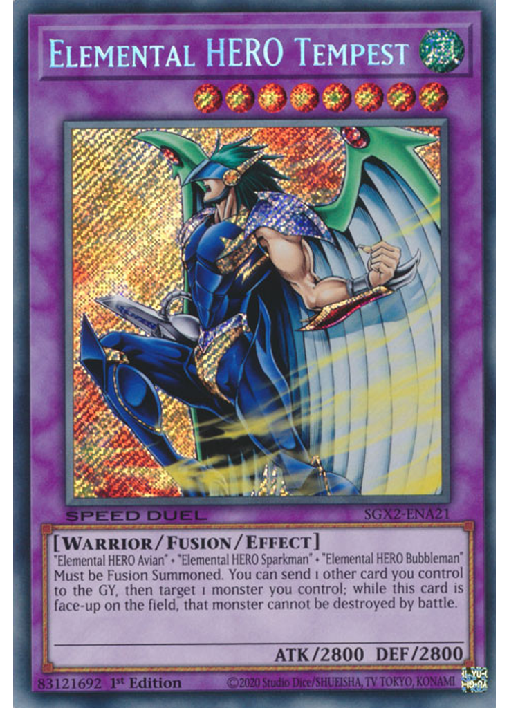 Elemental HERO Tempest (Secret Rare 1st Edition)