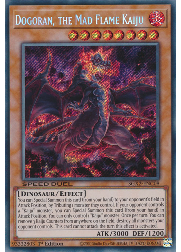 Dogoran, the Mad Flame Kaiju (Secret Rare 1st Edition)