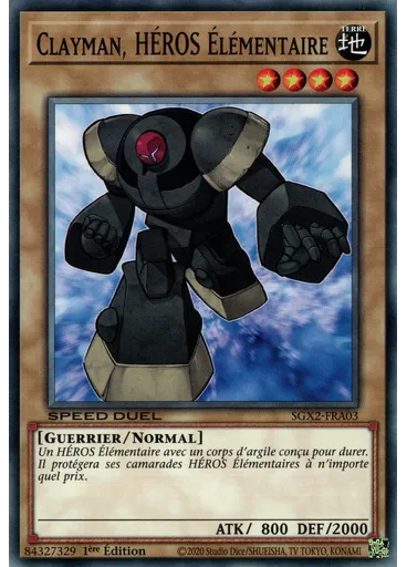 Clayman, HÉROS Élémentaire