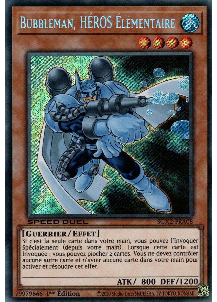 Bubbleman, HÉROS Élémentaire (Secret Rare 1st Edition)