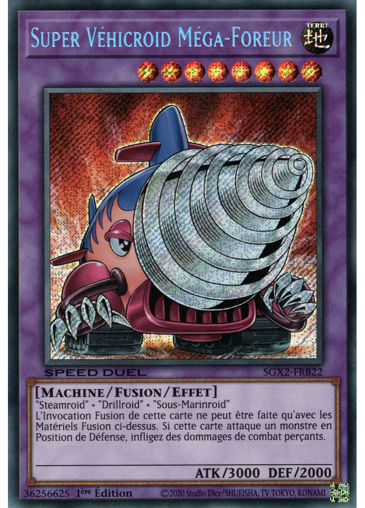 Super Véhicroid Méga-Foreur (Secret Rare 1st Edition)