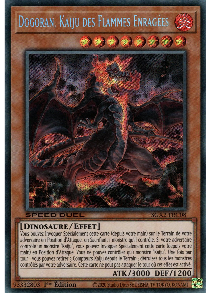 Dogoran, Kaiju des Flammes Enragées (Secret Rare 1st Edition)