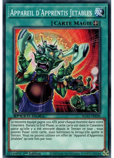 Appareil d'Apprentis Jetables — Speed Duel GX : Le Paradoxe des Partiels