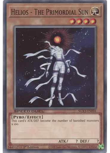 Helios - The Primordial Sun — Speed Duel GX: Duelists of Shadows