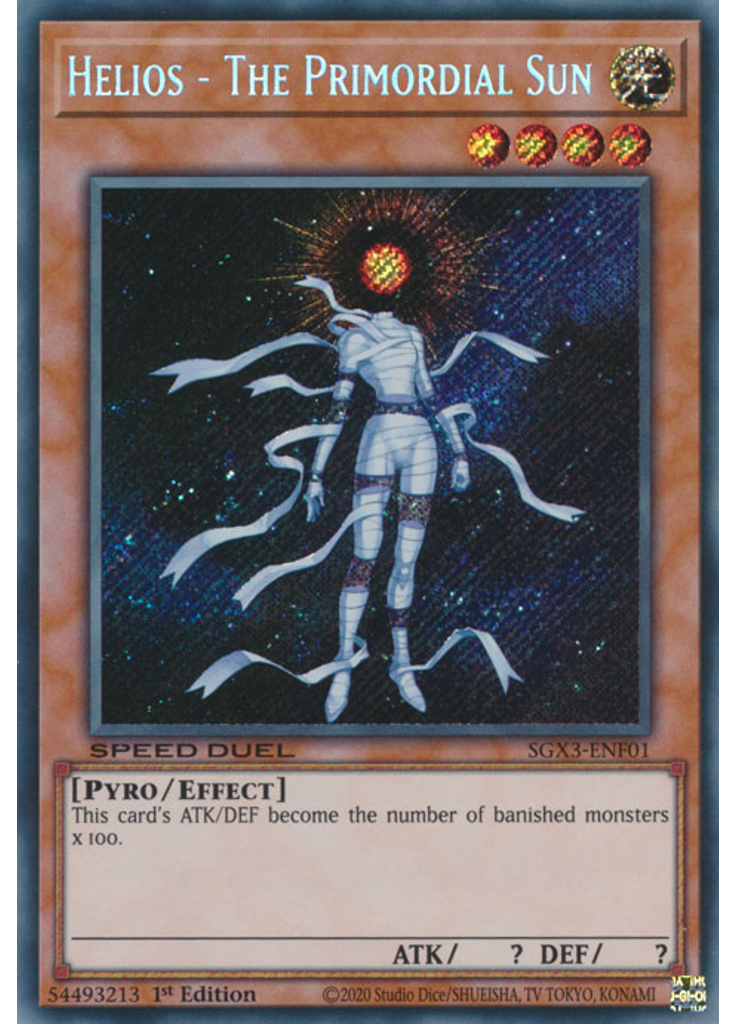 Helios - The Primordial Sun (Secret Rare 1st Edition)